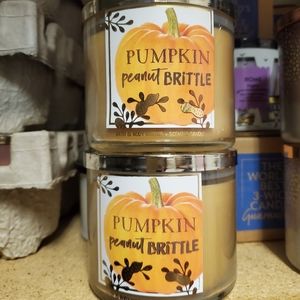 Bath and Body Works Pumpkin Peanut Brittle Candle